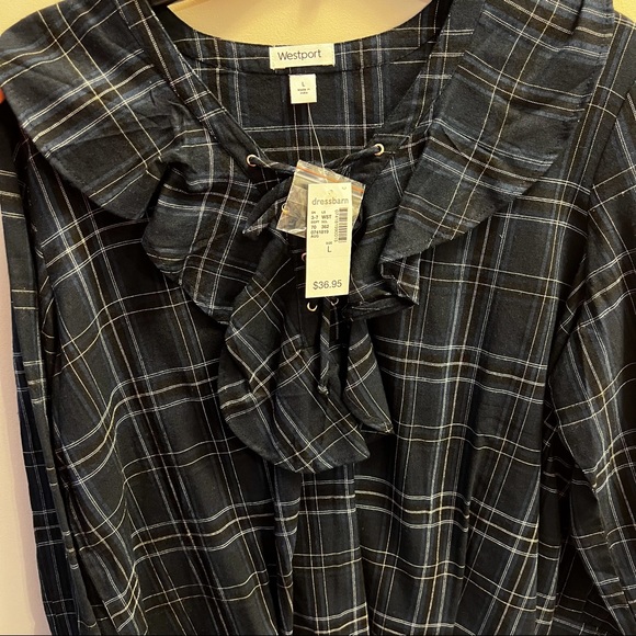 Navy blue Plaid shirt - Picture 5 of 7